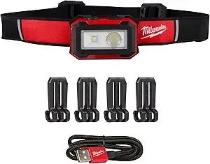Milwaukee Rechargeable Magnetic Task Light, LED, 2 Foot Heavy Duty Cable, 0.51 lbs