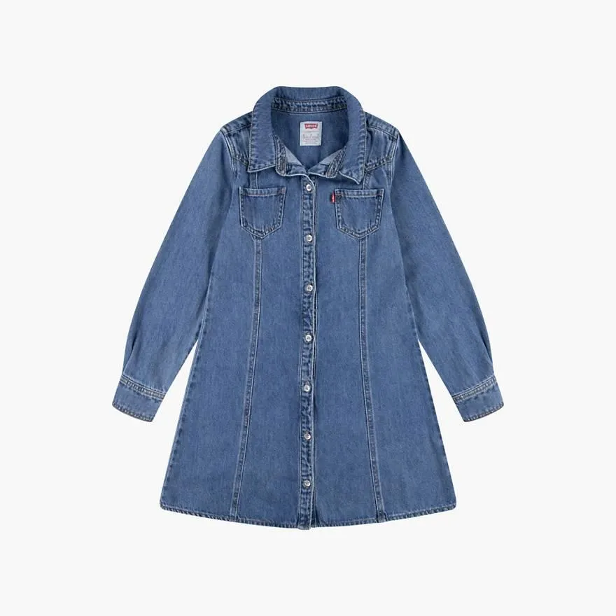 Western Denim Shirt Dress Big Girls 7-16