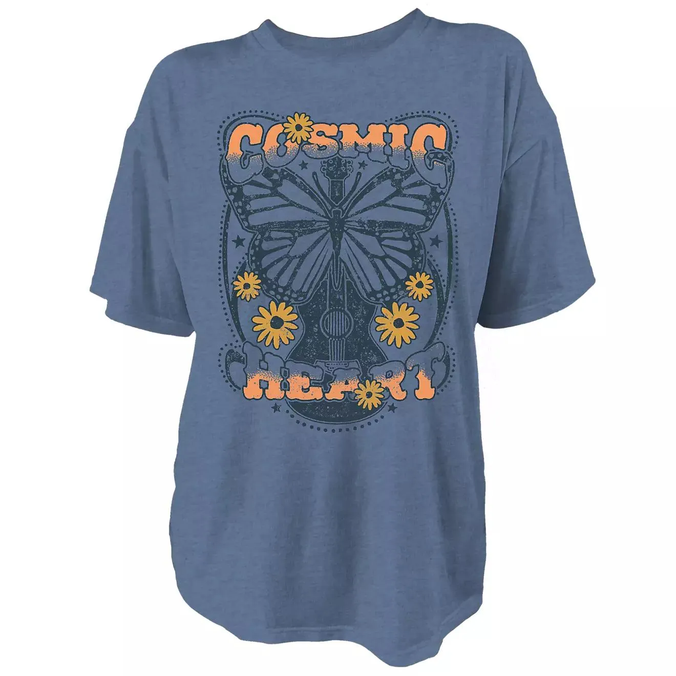 Live Outside the Limits Women's Cosmic Heart Oversize T-shirt