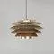 Italian Modern Mod. 1262 Hanging Light in Metal and Copper from Stilnovo, 1965