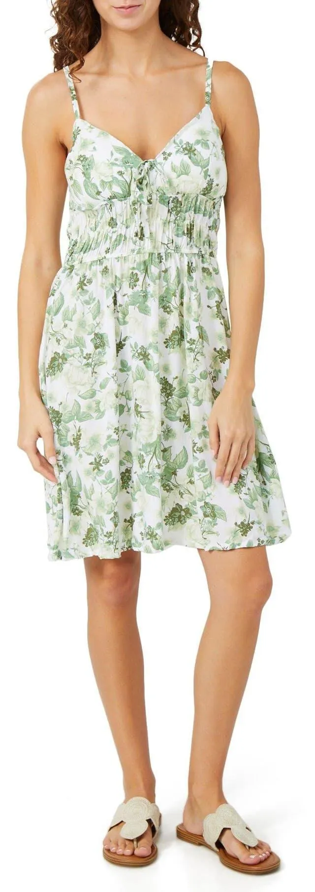 Jolie & Joy Juniors White Sage Mini Dress