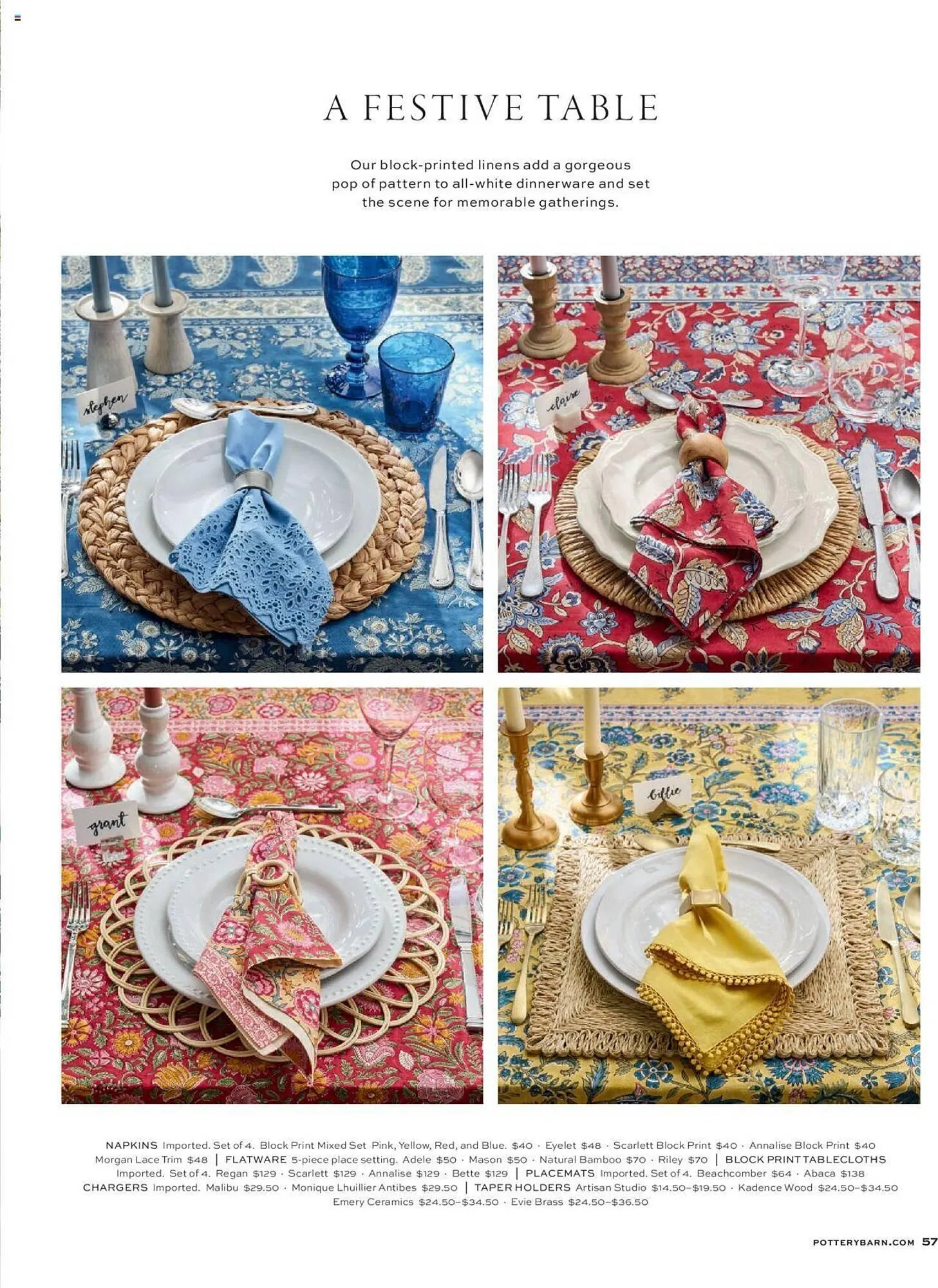 Weekly ad Pottery Barn Weekly Ad from April 17 to September 30 2024 - Page 57