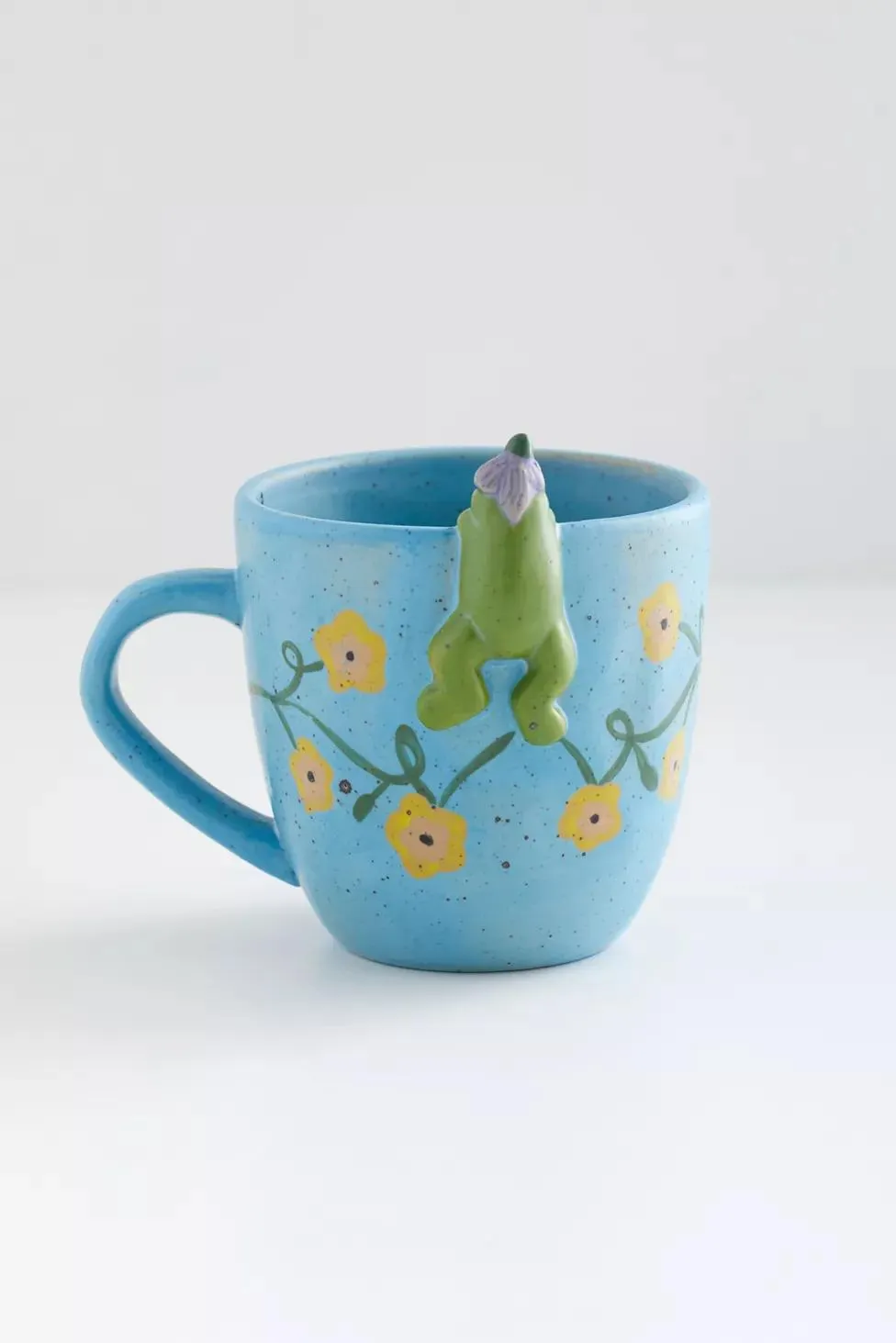 Peeking Animal Stoneware Mug
