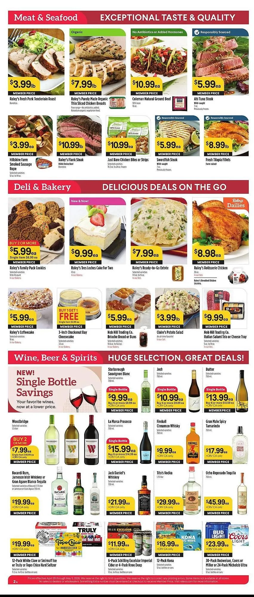 Weekly promotion Nob Hill weekly ad spanning from April 29 to May 5 2026 - Page 2 for Catalogue 365