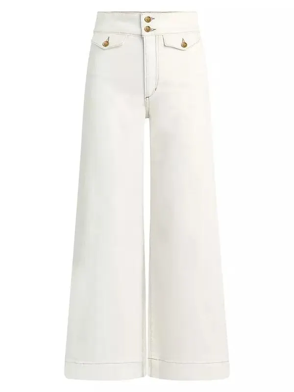 The Ellia High-Rise Wide-Leg Ankle Jeans