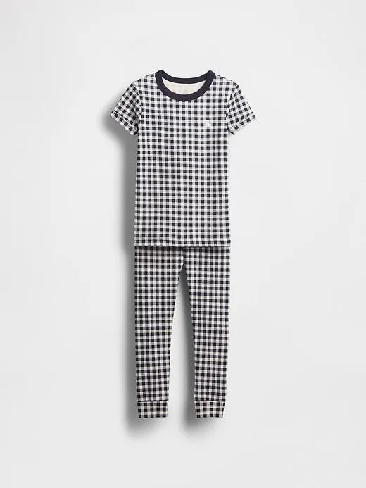 Baby & Toddler Organic Brushed Cotton Gingham PJ Set
