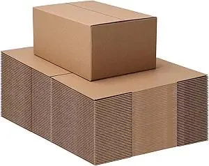 9x6x4 Shipping Boxes Set of 40, Brown Kraft Business Corrugated Cardboard Small Boxes Mailers for Packaging