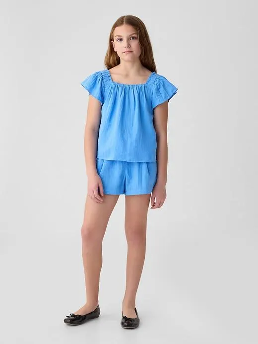 Kids Crinkle Gauze Outfit Set