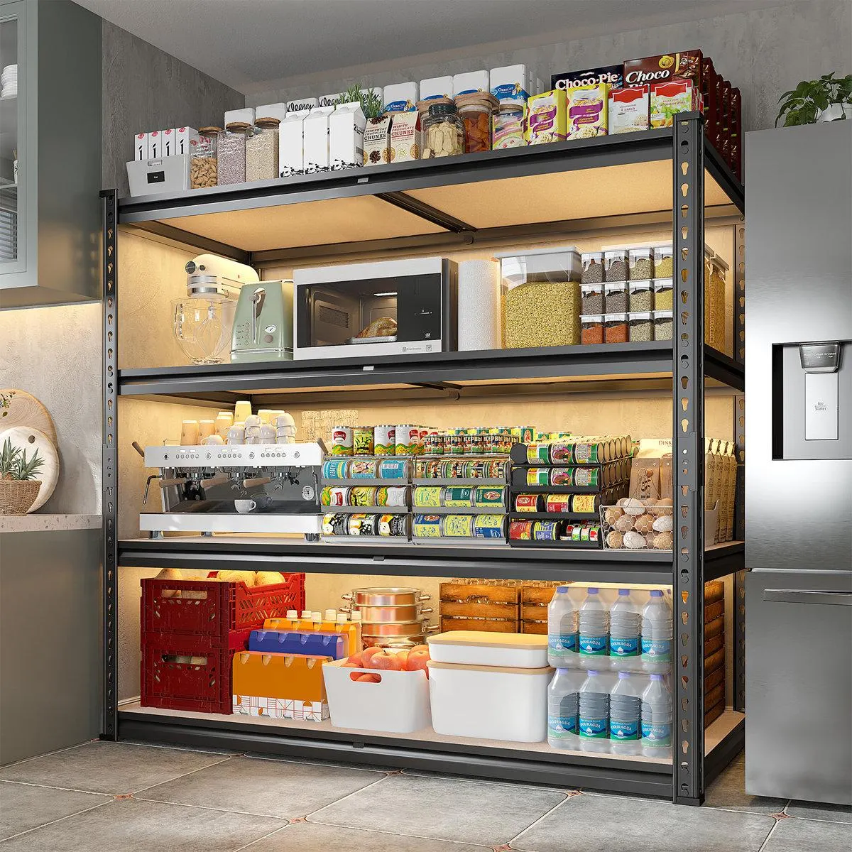 20"D X 40"W Shelving Unit Loads 2000Lbs, Heavy Duty Garage Shelving, Adjustable Metal Storage Shelves
