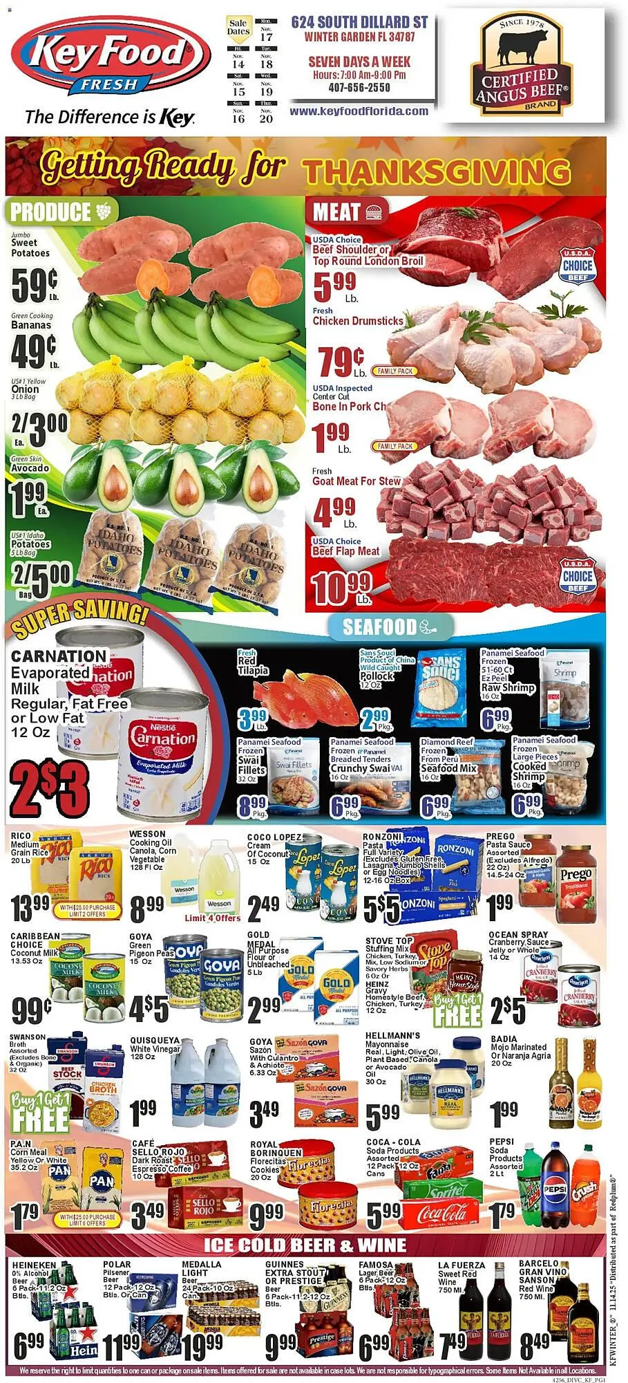 Weekly ad Key Food circular from November 14 to November 20 2025 - Page 1