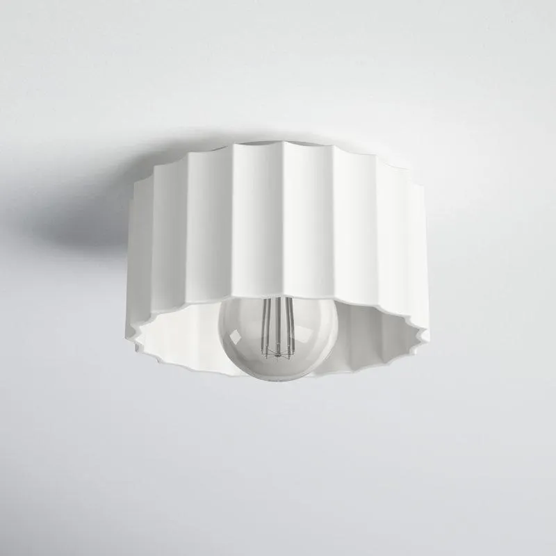 Colgate Ceramic Round / Oval Outdoor Flush Mount