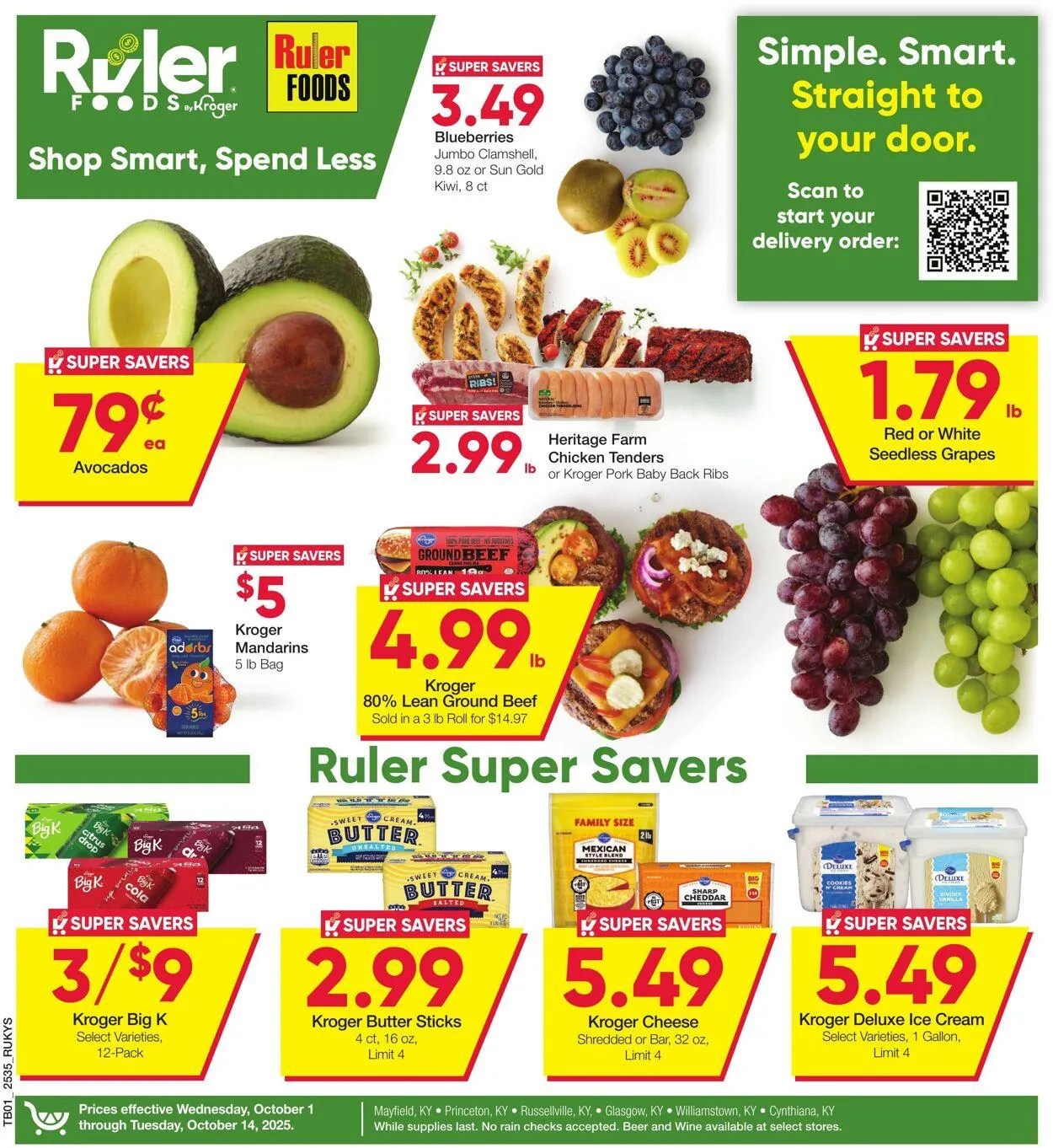 Weekly ad Ruler Foods Current weekly ad from October 1 to October 14 2025 - Page 1