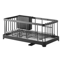 OPEN BOX: Yamazaki Home Tower Wire Dish Rack, Black