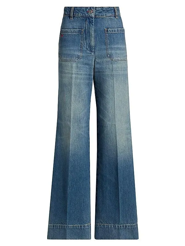 Alina Regular Mid-Rise Straight-Leg Jeans