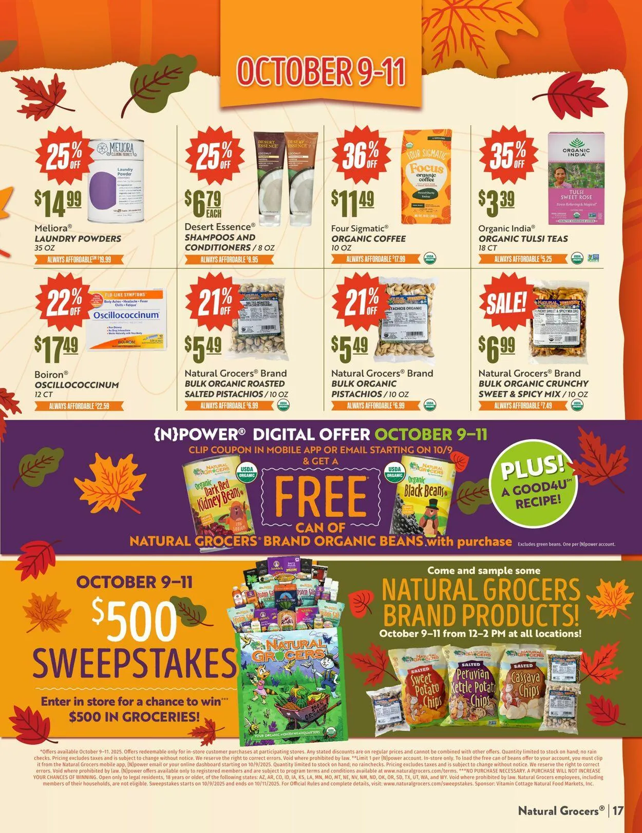 Weekly ad Natural Grocers from September 24 to October 17 2025 - Page 17