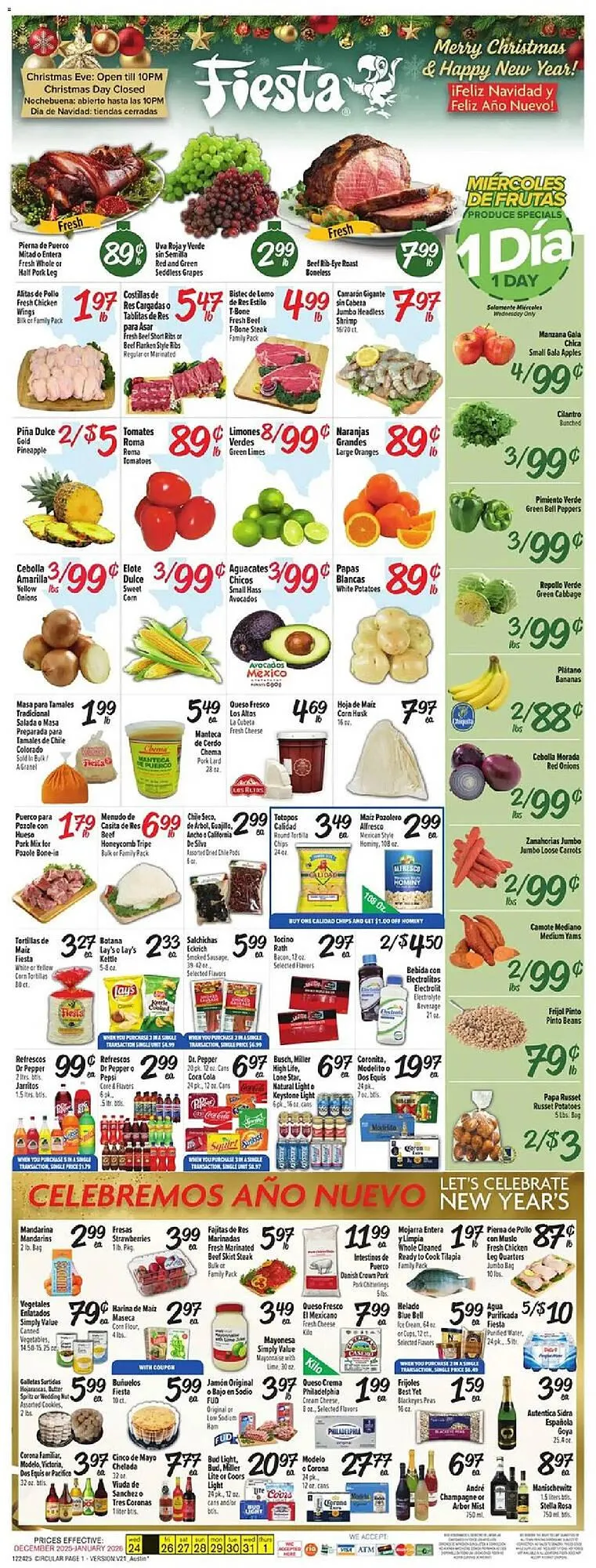 Weekly ad Fiesta Mart weekly ad from December 24 to January 2 2026 - Page 1