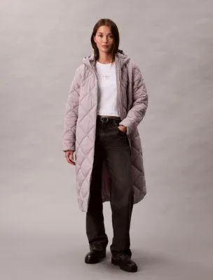 Long Hooded Puffer Jacket