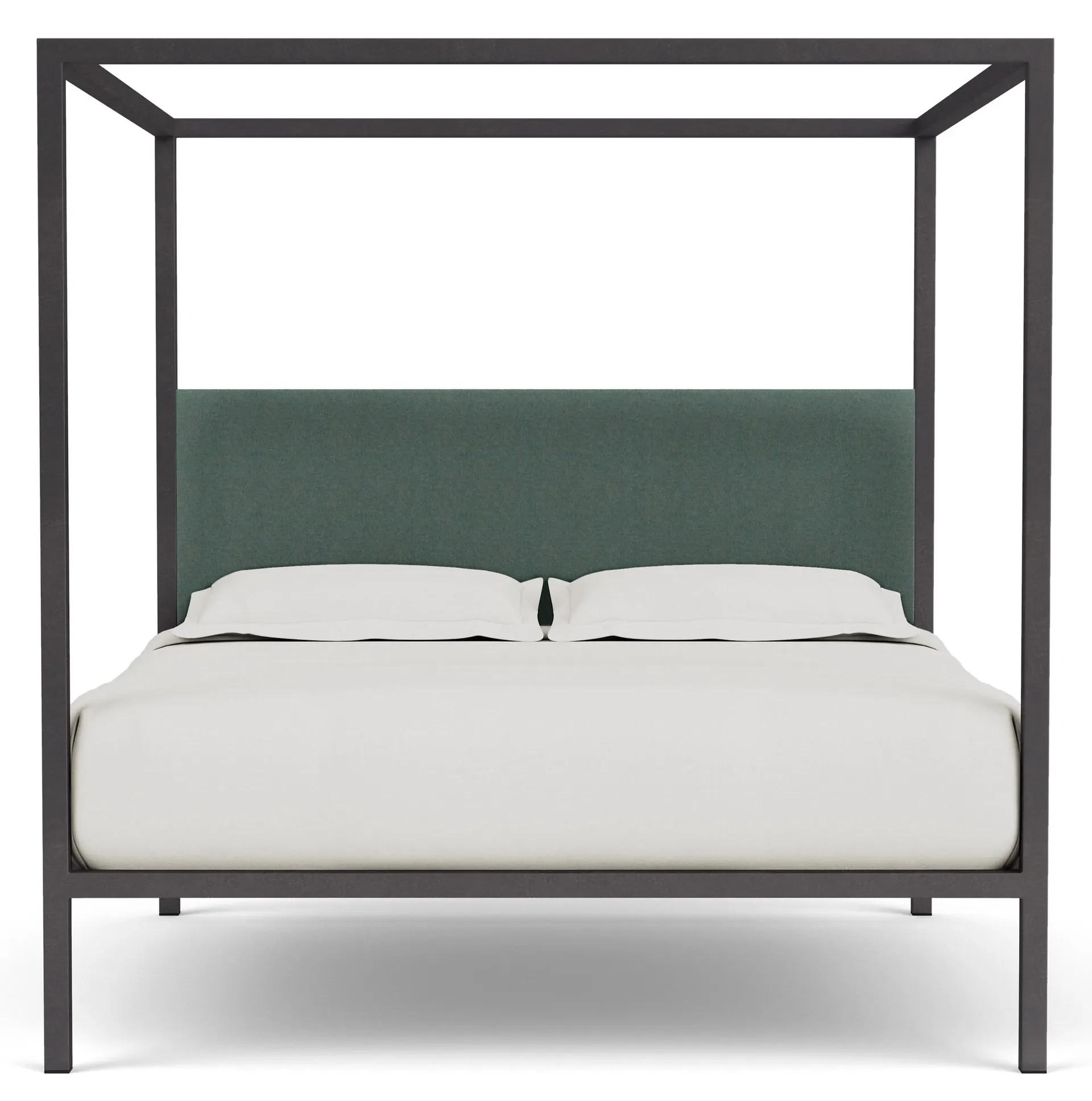 Architecture King Bed in Tatum Haze with Natural Steel Frame