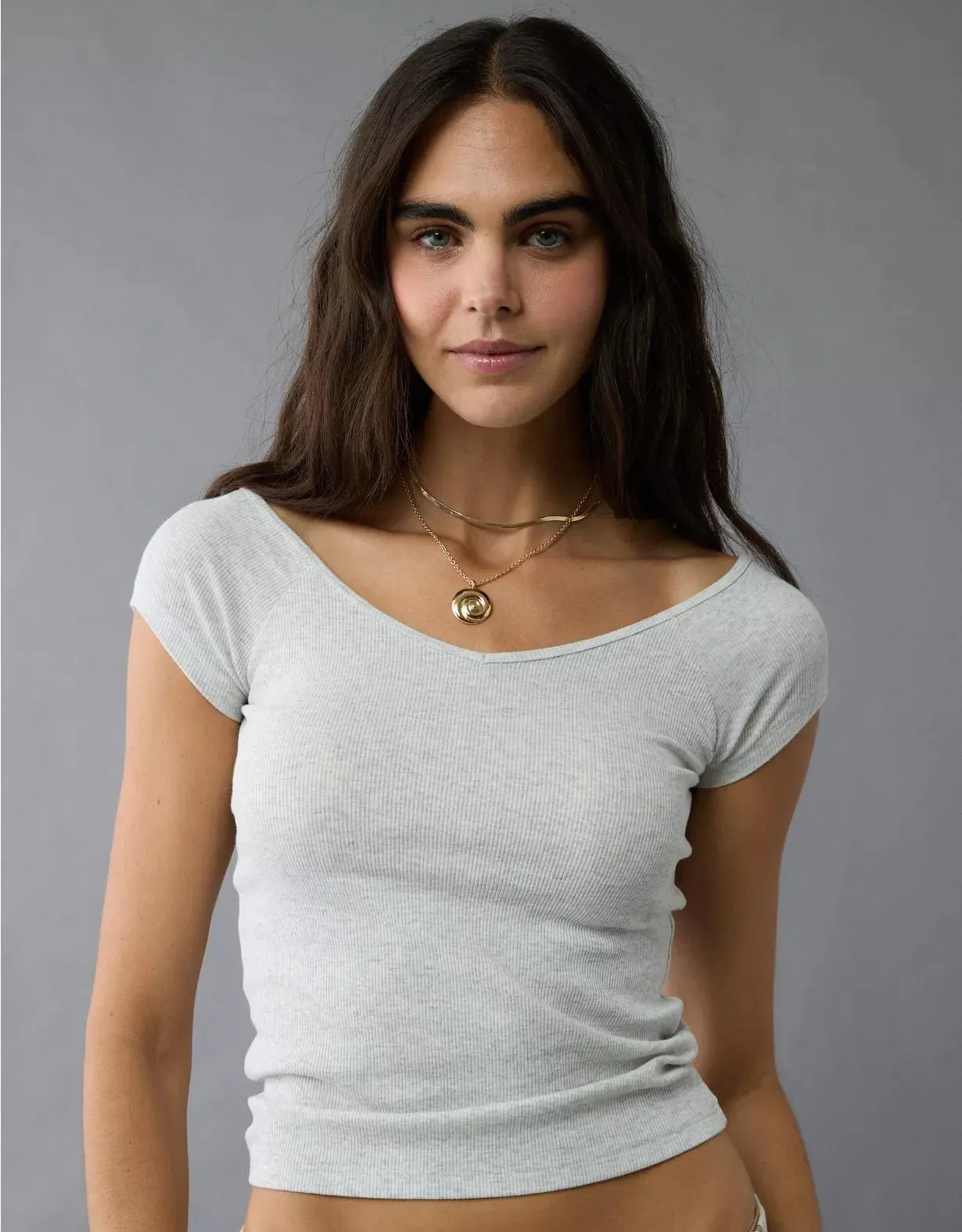 AE Saltwash V-Neck Baby Tee