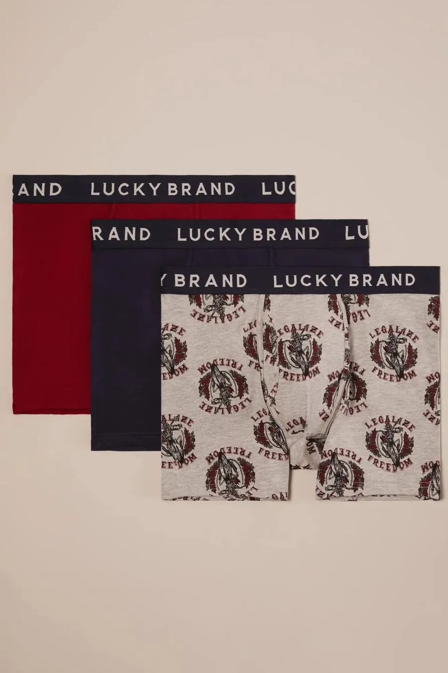 3 pack stretch boxer briefs