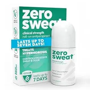 ZeroSweat Antiperspirant Deodorant | Clinical Strength Hyperhidrosis Treatment - Reduces Armpit Sweat 1.2 Fl.Oz (1 Pack)