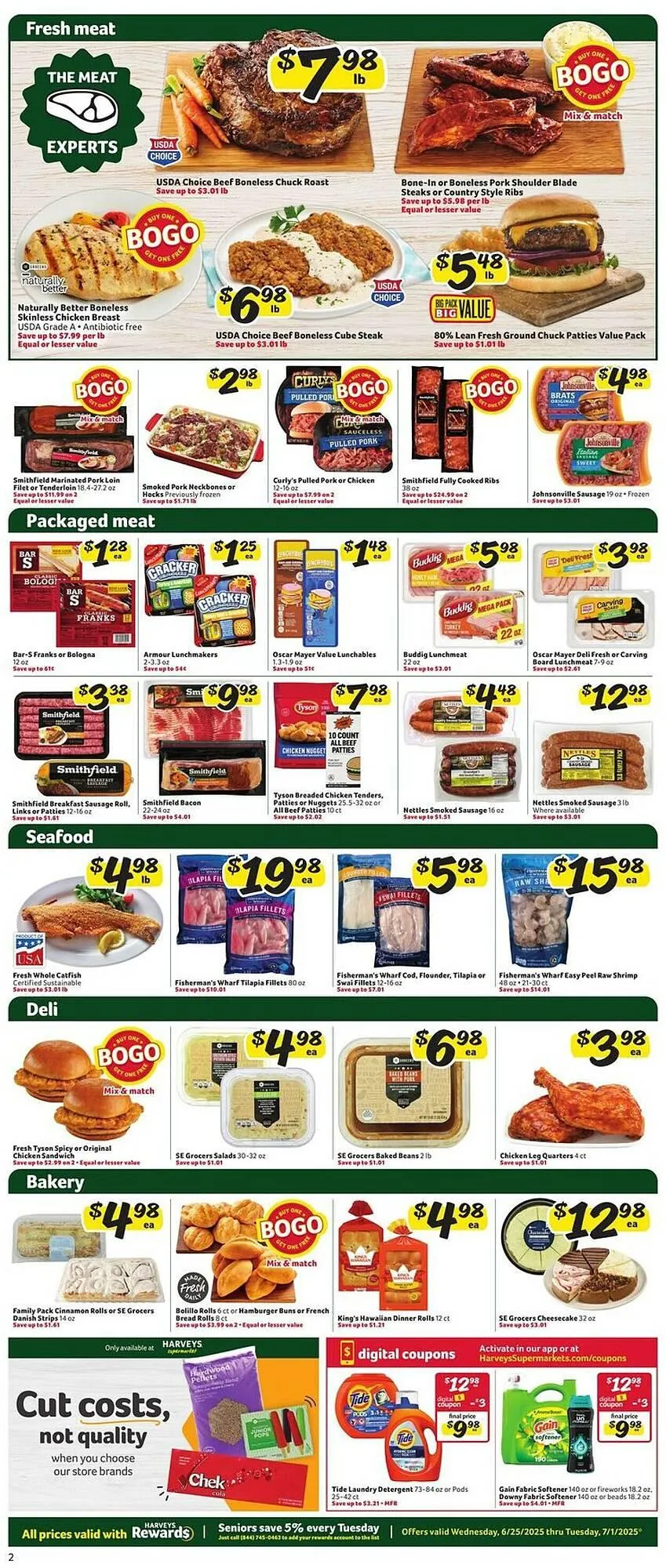 Weekly ad Harveys Supermarkets Weekly Ad from June 25 to July 1 2025 - Page 4