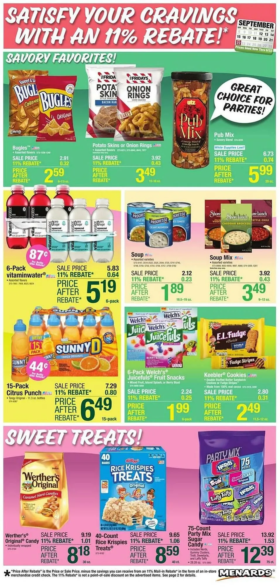 Weekly ad Menards Weekly Ad from September 11 to September 22 2024 - Page 1