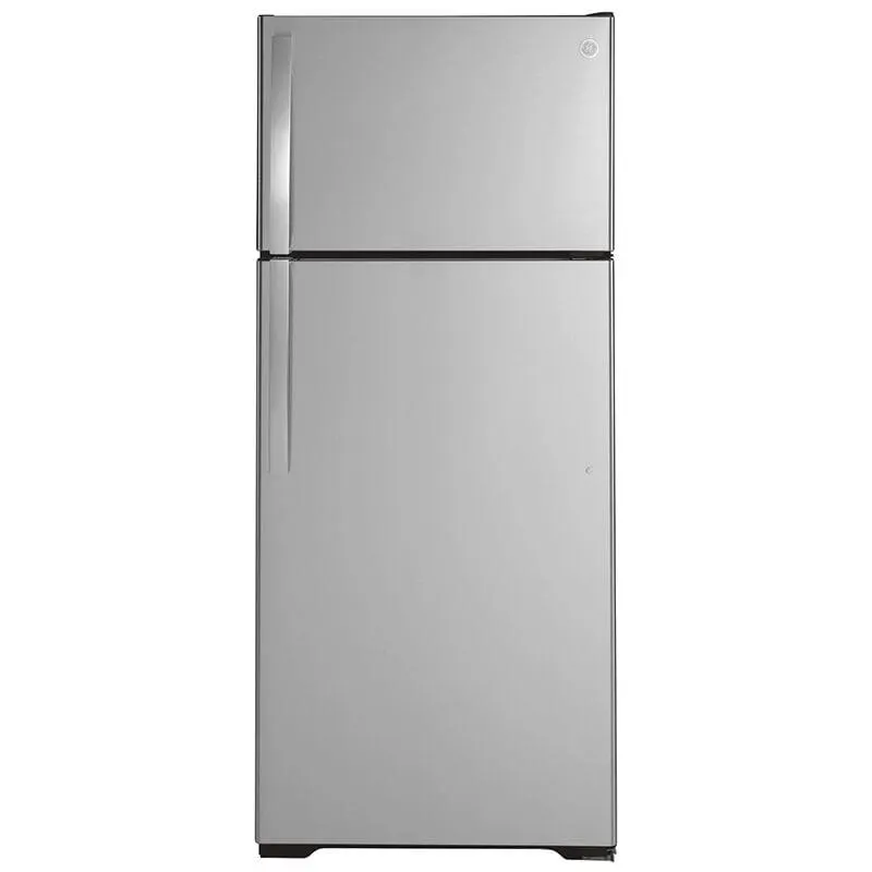 GE 28 in. 17.5 cu. ft. Top Freezer Refrigerator - Fingerprint Free Stainless Steel