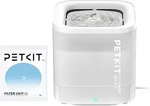 PETKIT New Cat Water Fountain with Wireless Pump, Ultra Quiet 65oz/1.85L Pet Water Fountain for Cats and Dogs Inside, Detachable Design Easy to Clean and Assemble, Filters Included