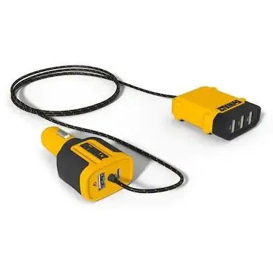DeWalt 5-Port Front and Back Seat Mobile USB PD Charger