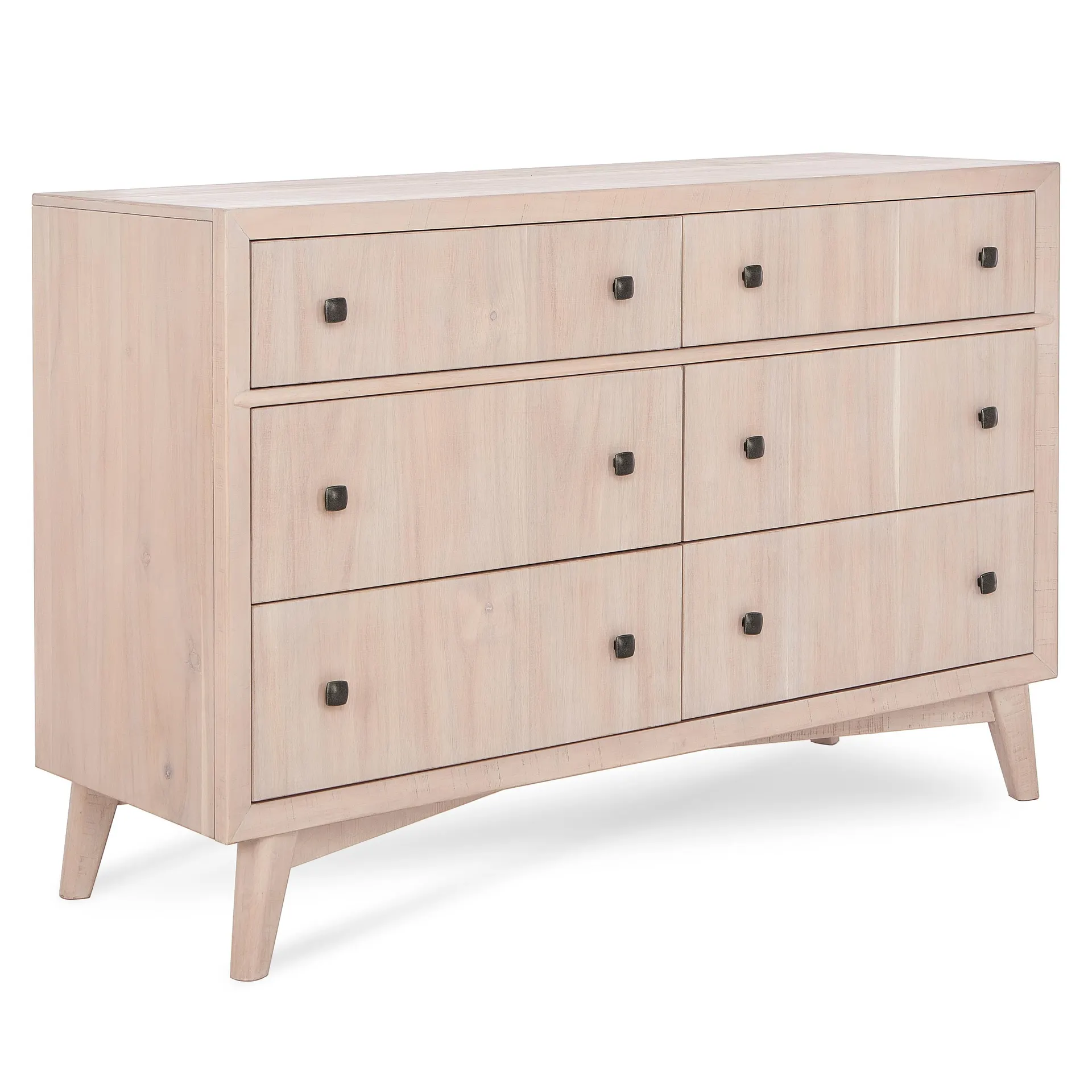 Evolur Loft Antilia Mid-Century Double Dresser