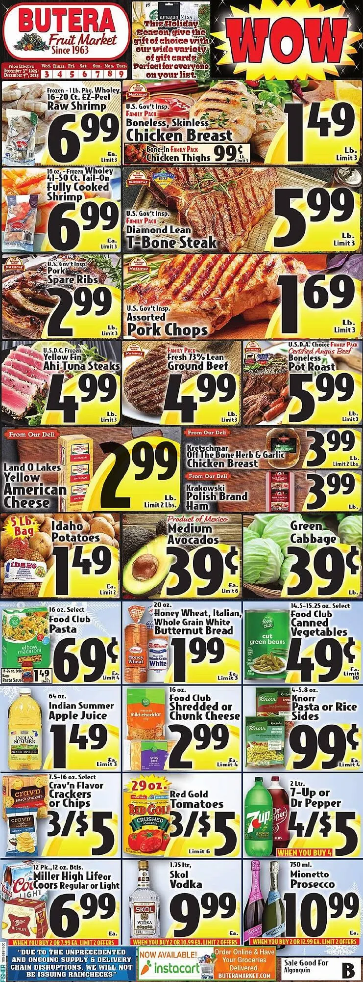 Weekly ad Butera weekly ad from December 3 to December 9 2025 - Page 1