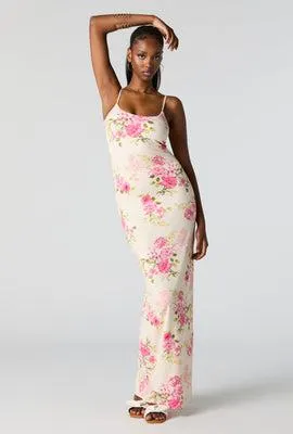 Contour White Floral Maxi Dress