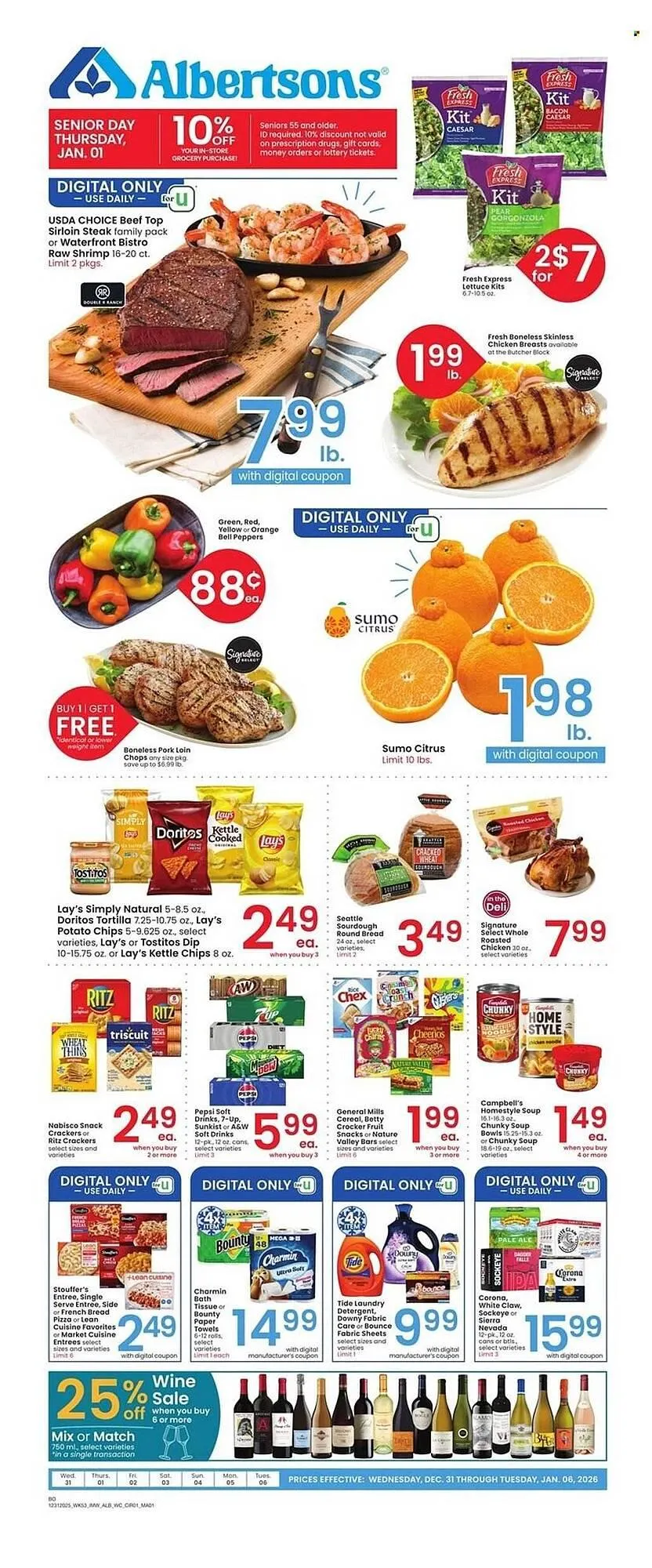 Weekly ad Albertsons weekly ad from December 31 to January 6 2026 - Page 1
