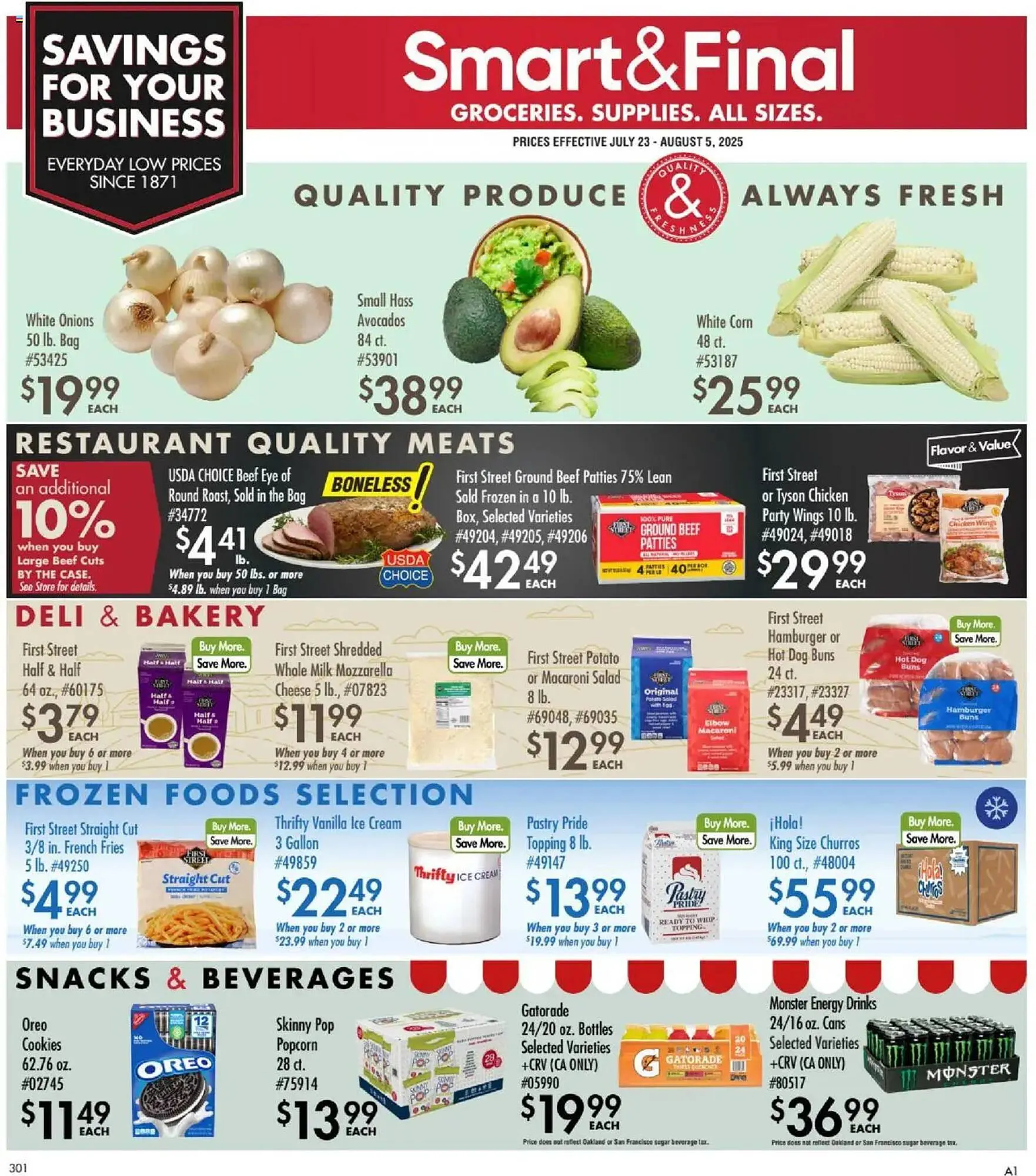 Weekly ad Smart & Final Weekly Ad from July 23 to August 5 2025 - Page 1