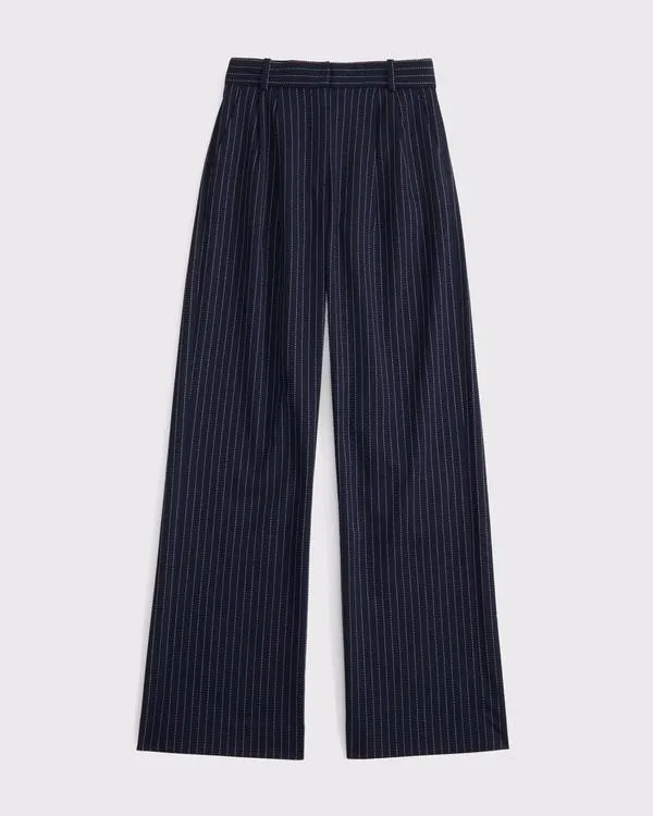 A&F Sloane Tailored Wide Leg Pant
