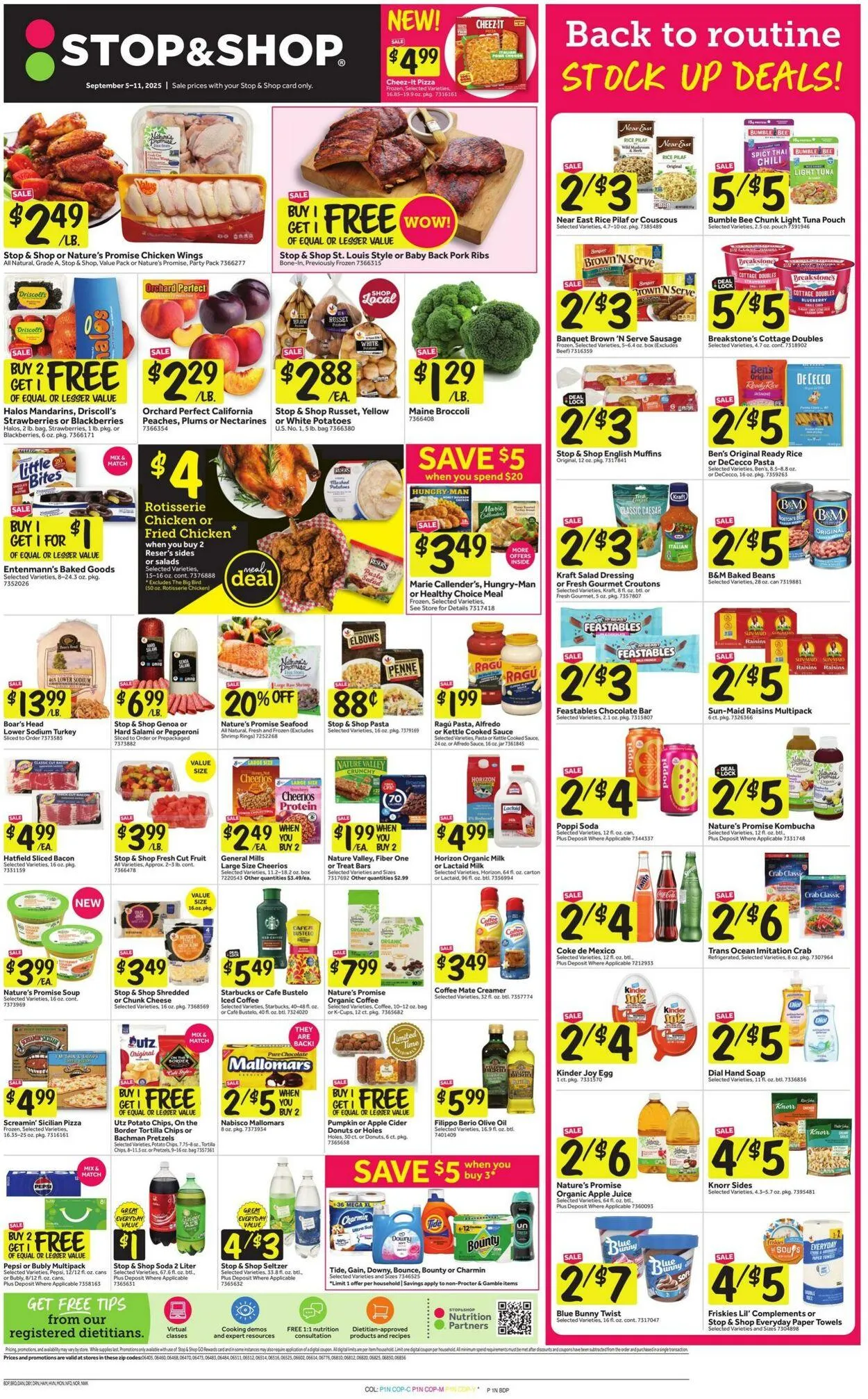 Weekly ad Stop & Shop from September 5 to September 11 2025 - Page 1