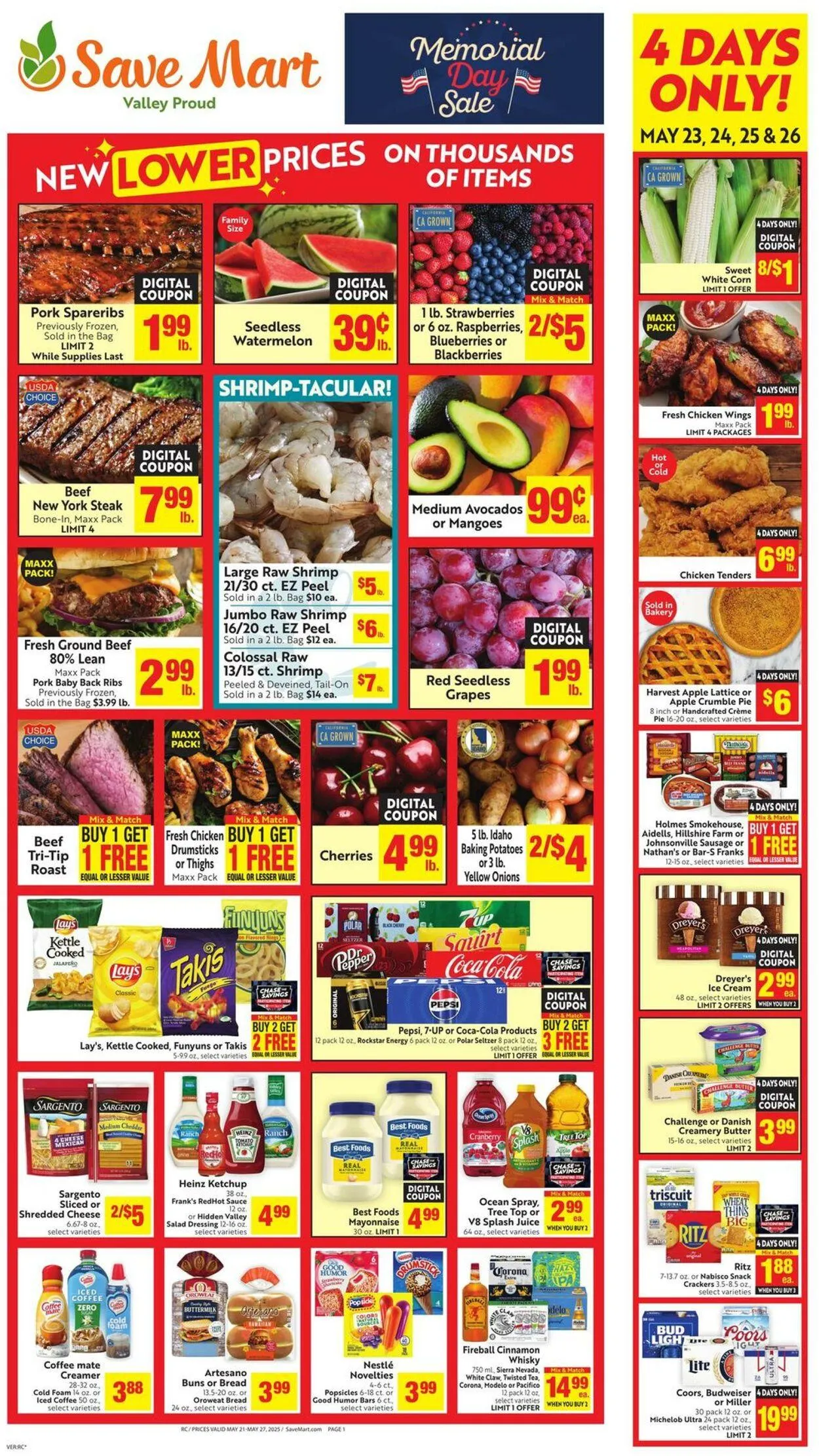 Weekly ad Save Mart Current weekly ad from May 21 to May 27 2025 - Page 1