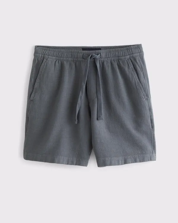 Cotton Texture Pull-On Short