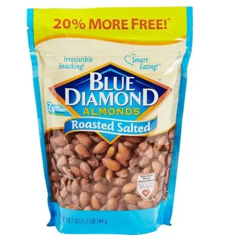 Blue Diamond Roasted & Salted Almonds, 19.2 oz