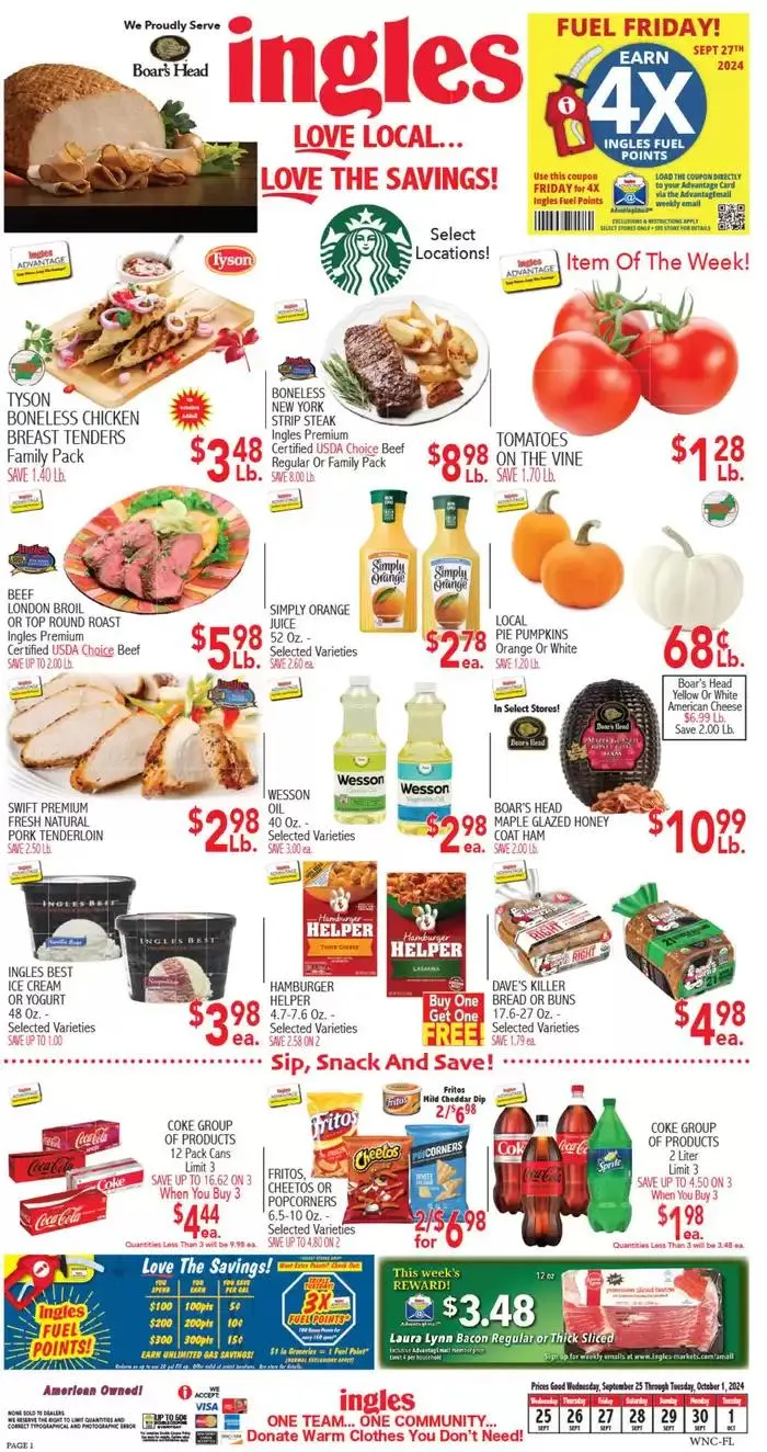 Weekly ad Discounts and promotions from September 25 to October 9 2024 - Page 1