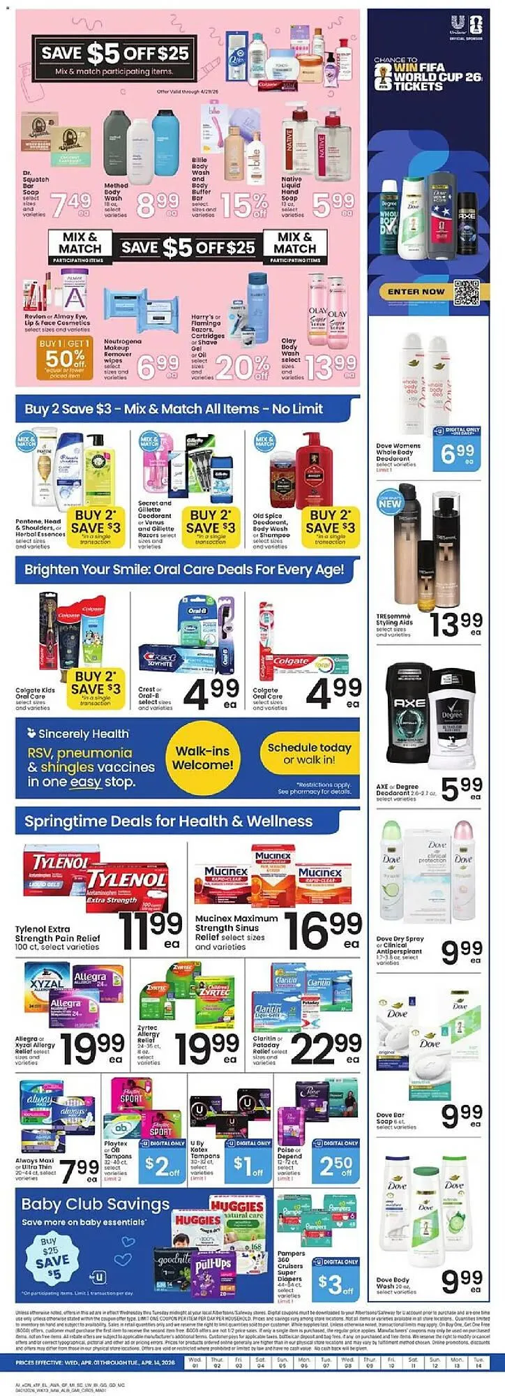 Weekly promotion Albertsons weekly ad spanning from April 1 to April 8 2026 - Page 5 for Catalogue 365