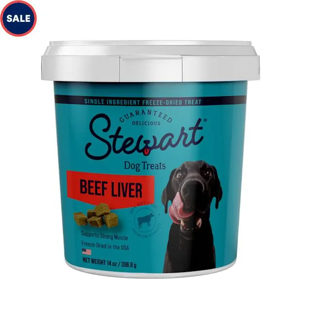 Stewart Freeze Dried Tub Beef Liver Dog Treats, 14 oz.