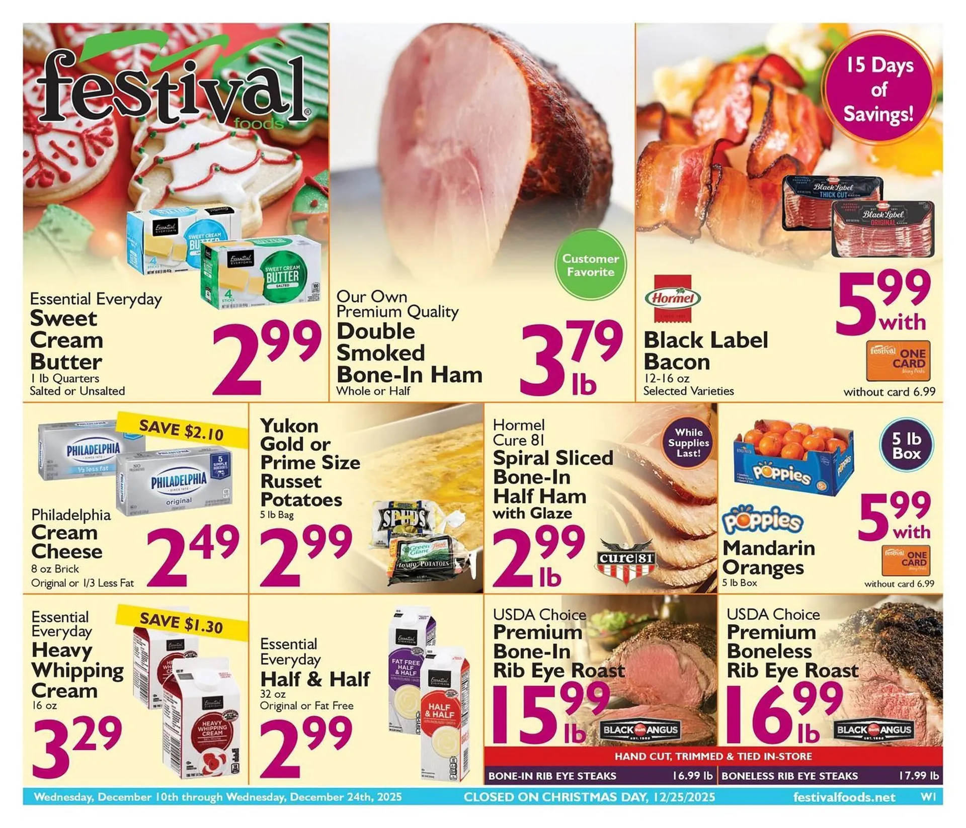 Weekly ad Festival Foods weekly ad from December 10 to December 24 2025 - Page 1