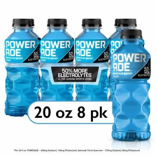 Powerade® Blue Blueberry Sports Drink Multipack Bottles