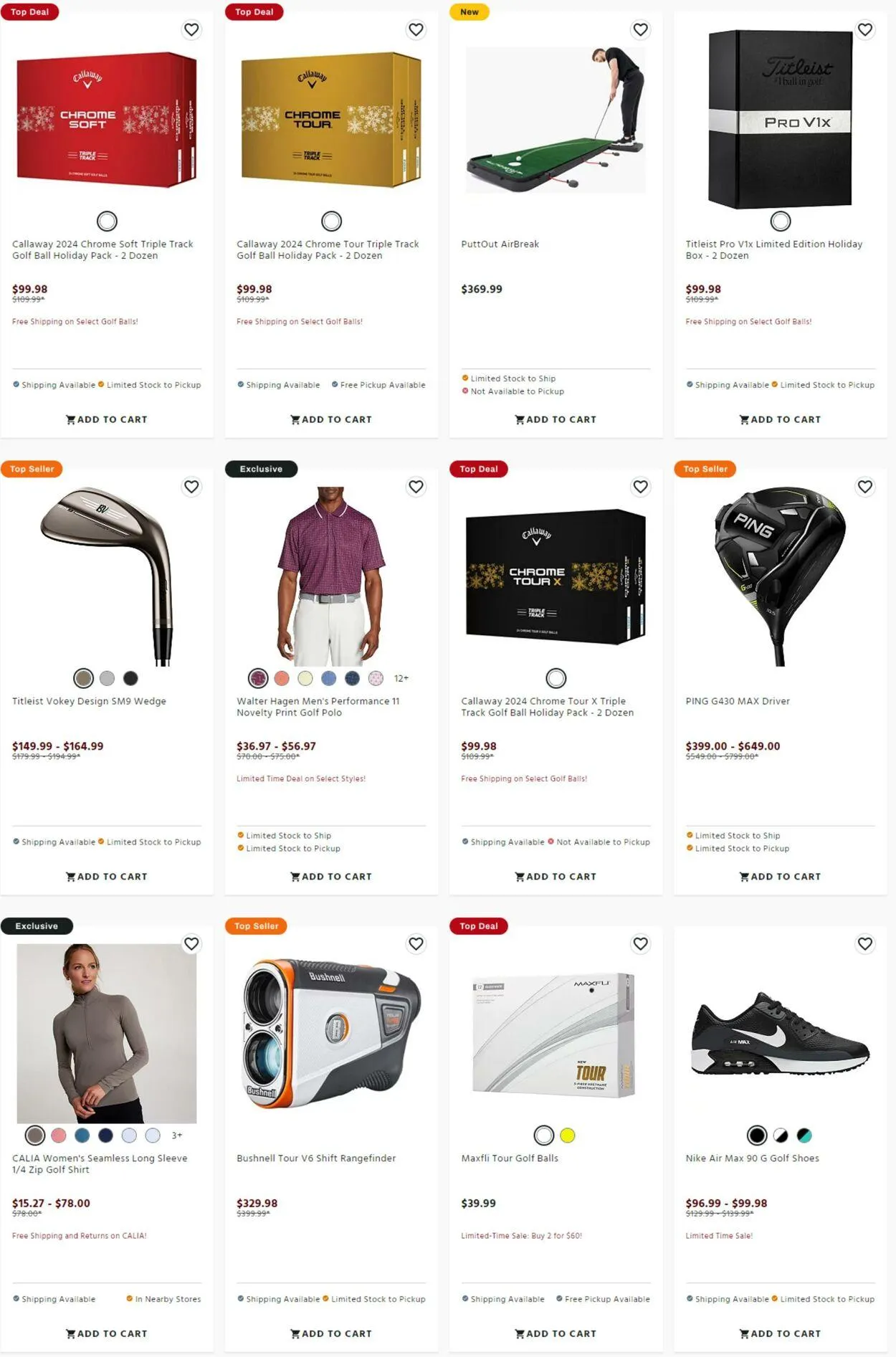 Weekly ad Golf Galaxy - Christmas 2024 from December 6 to December 31 2024 - Page 4