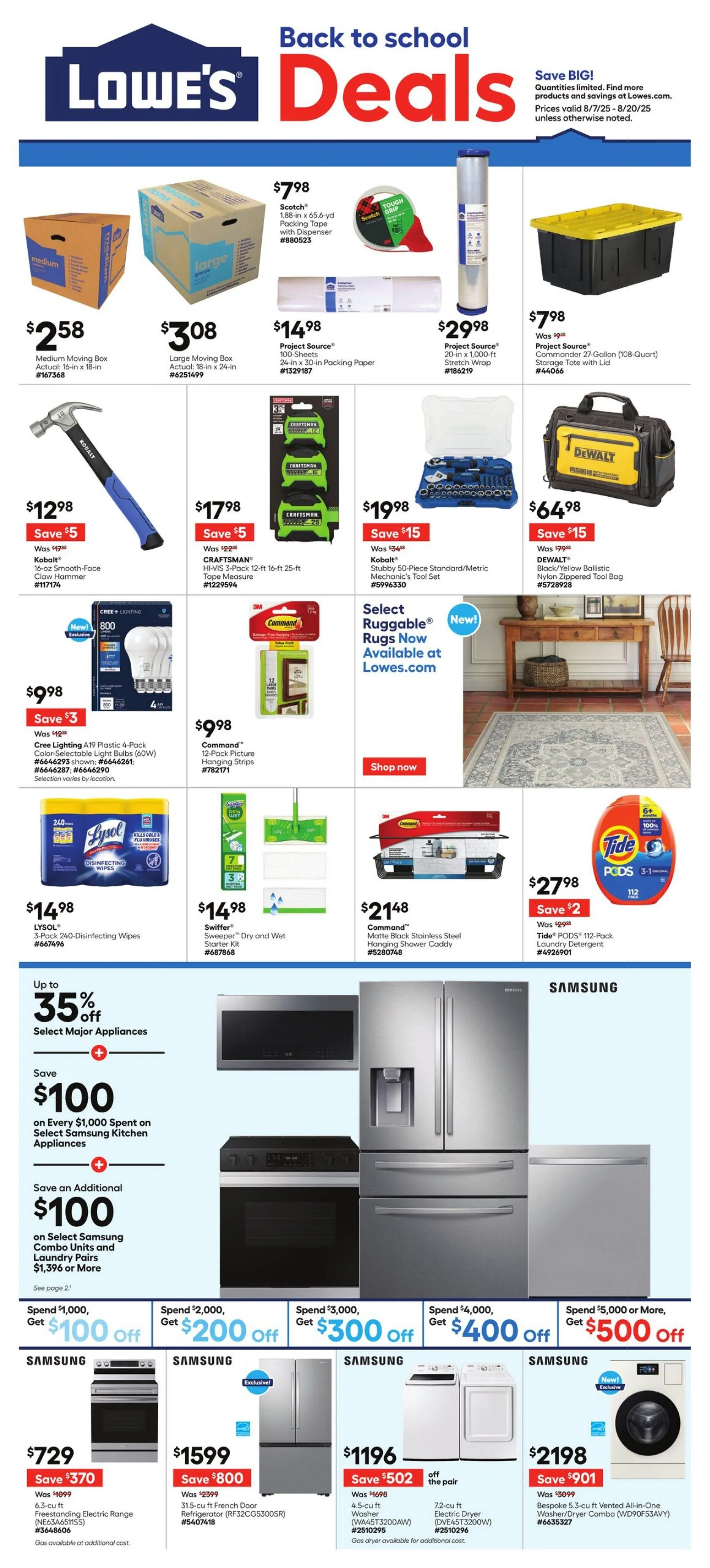 Weekly ad Lowe's from August 7 to August 20 2025 - Page 1