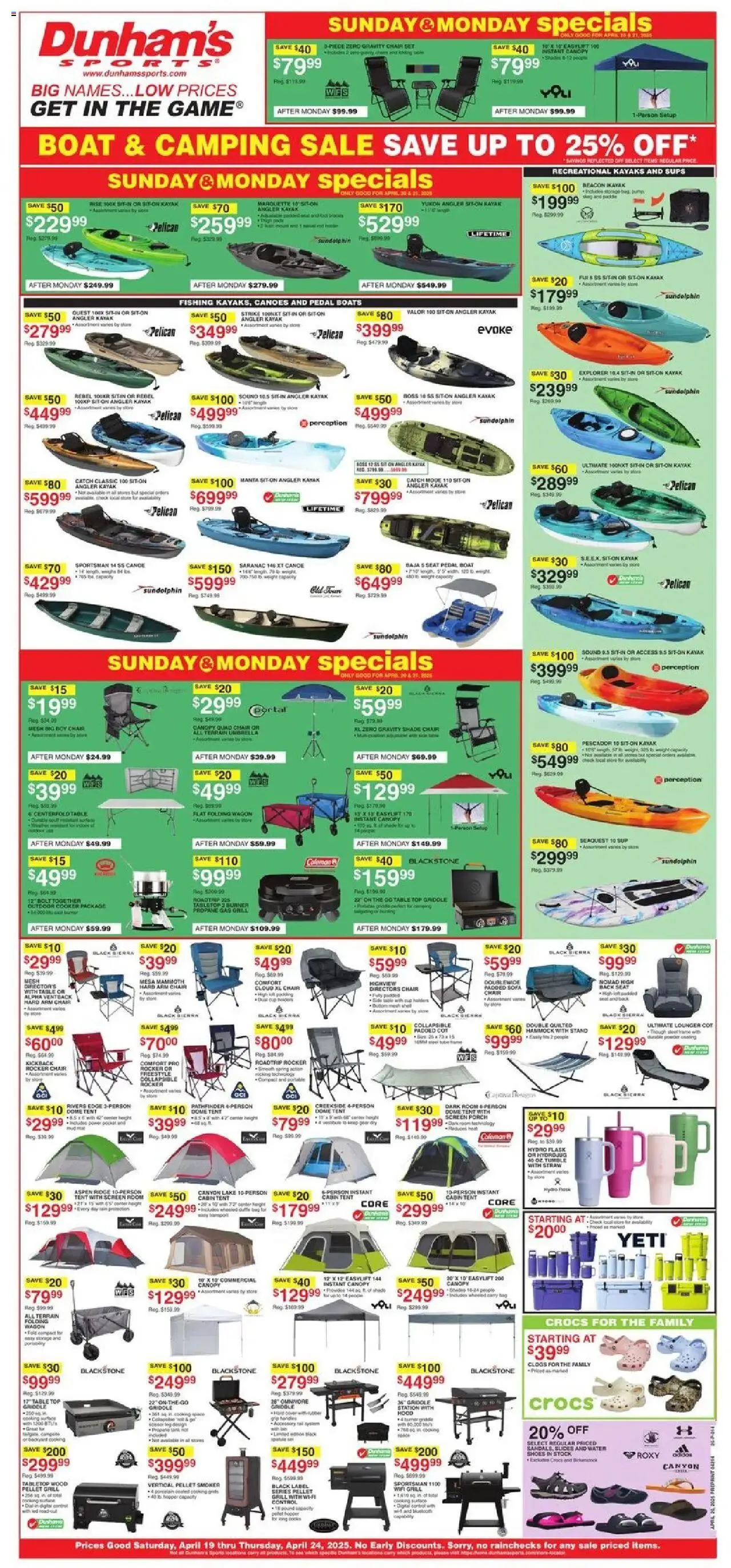 Weekly ad Dunham's Sports Weekly Ad from April 19 to April 24 2025 - Page 1