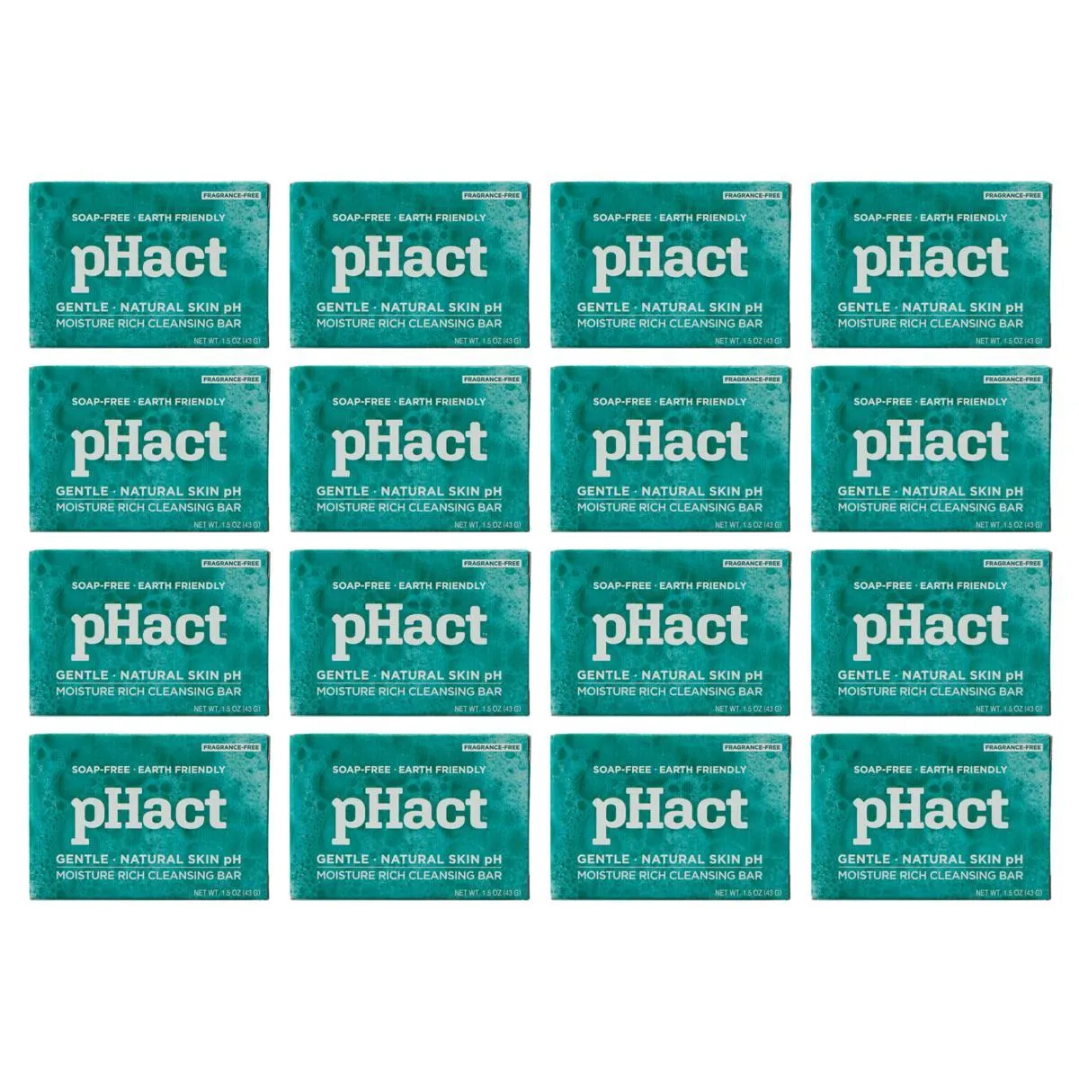 pHact 12-pack 1.5 oz. Moisture-Rich Cleansing Bars