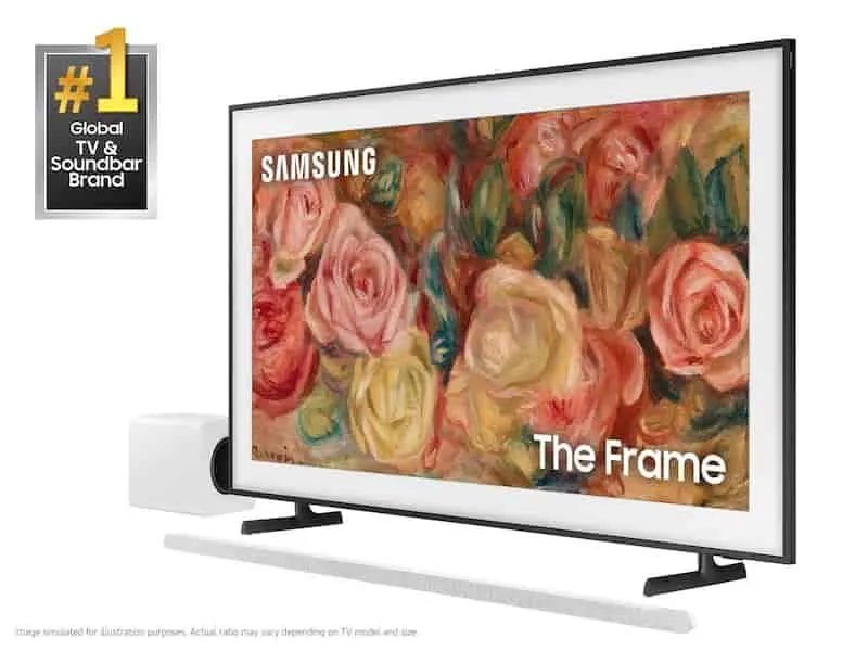 43" Class The Frame QLED 4K with Ultra-slim 3.1.2ch. Wireless Dolby ATMOS Soundbar w/ Q-Symphony / HW-S801D